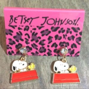 Snoopy Dog Earrings. Betsey Johnson. New!!